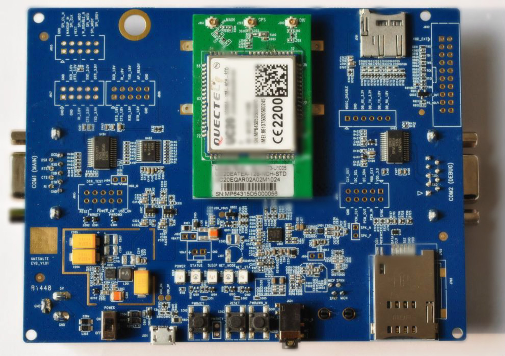 Quectel EC21AU LTE Evaluation Board (EVB) Kit Evelta